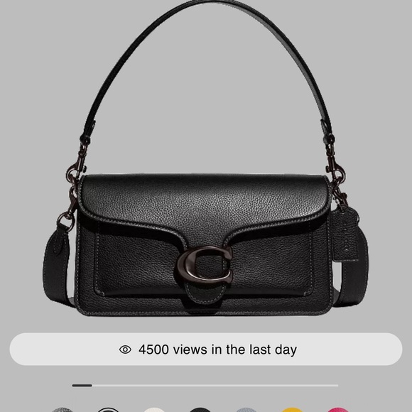 Coach - Tabby Black Pewter shoulder bag - Picture 7 of 7